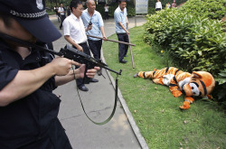 weegboi:ask-drewscroll:termanal-velocity:betterdeadthancoward:nevver:Meanwhile, in Japan…Finally something is being done about fucking furries#stopfurrycrueltyFor some that don’t know,  this is actually a Japanese Zoo-keeper training program.People