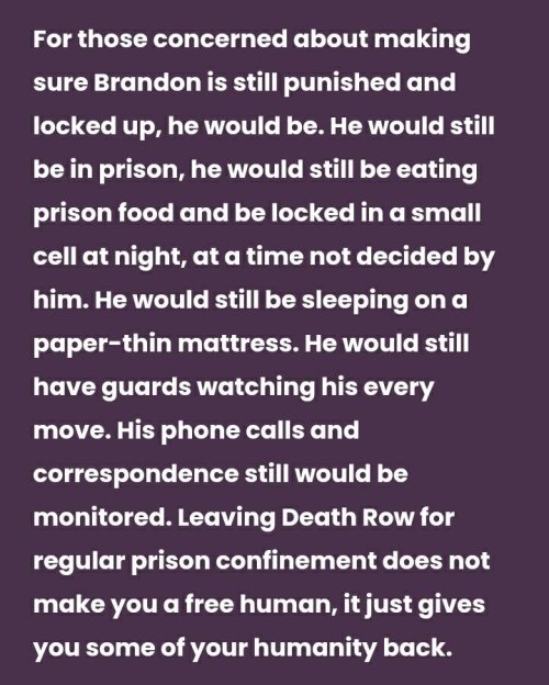 one-time-i-dreamt: one-time-i-dreamt: In five hours, Brandon Bernard will be executed. He has worked