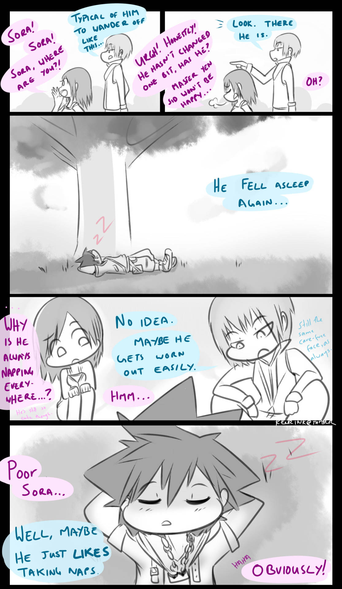 renrink:  AU where all Sora needs to do is simply fall asleep to be able to visit