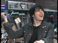 xblackparadepoison015x:  Gerard Way has a seizure ;-; or an orgasm..idk My MCR page