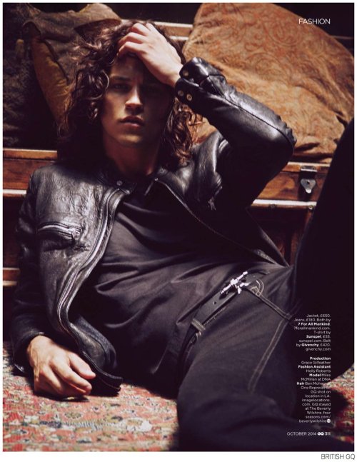 fuckyeahmilesmcmillan: Miles McMillan channels the legendary Jim Morrison for the October 2014 iss