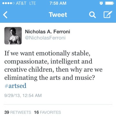 Children NEED the arts. #arts #artsed