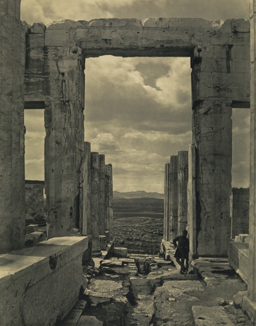 “The Propylaia to the Acropolis, Athens” by Braun, Clément &amp; Cie 1869 (negative) and about 1890 