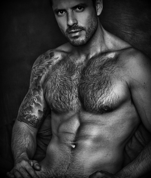 eloquentlyerotic:I may not like hairy balls but i do like a man with some hair in other places….