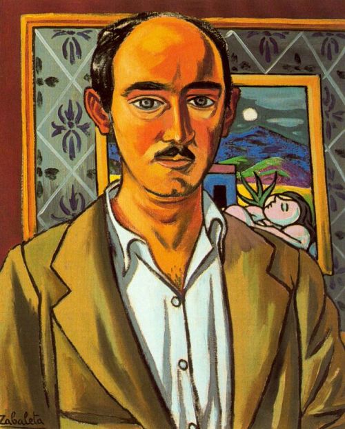 Self-portrait, 1956, Rafael ZabaletaMedium: oil,canvas