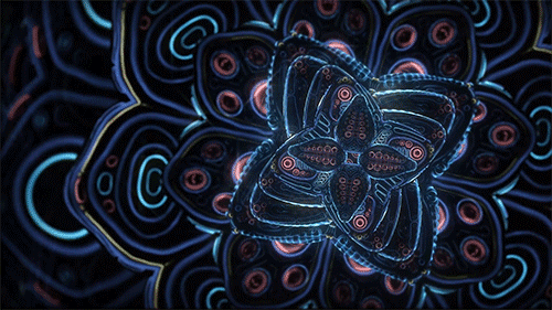 itscolossal:  Cosmic Flower Unfolding: An Abstract Metaphysical Animation by Ben Ridgway [VIDEO]