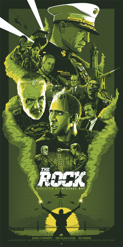 xombiedirge:  The Rock by Patrick Connan / Tumblr / Store 18” X 36” screen