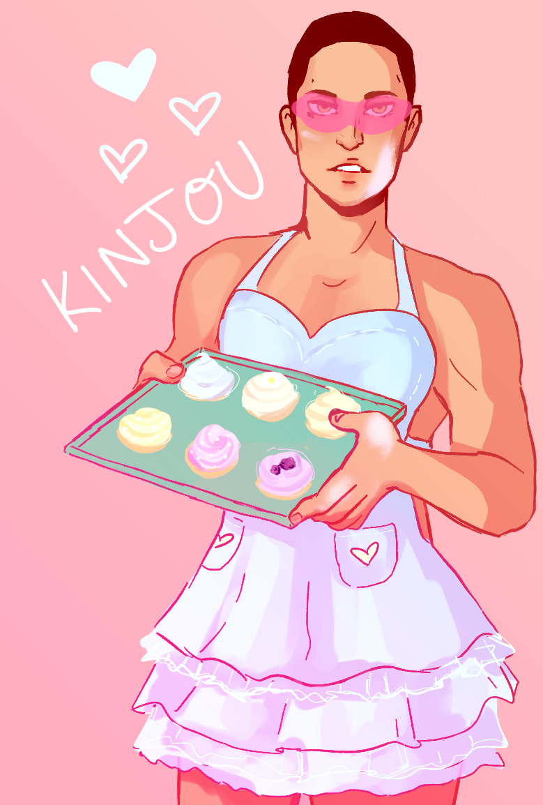 00wada:Kinjou for frogpedal!! This is the first time I’ve seriously drawn Kinjou,