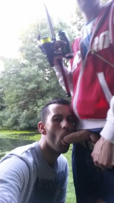 alphafaggot:  texasboy23:  teashep:  Sucking and fishing   To me fishing was boring, but now it’s  not 😍😍😍😍😍  They take the faggot on the bro fishing trip every year for one reason and one reason only. 