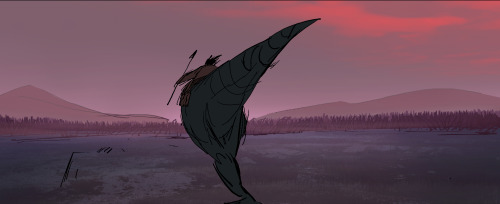 Color comps from episode 4 of Genndy Tartakovsky’s Primal.