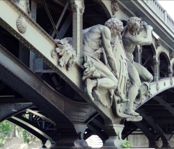 hadrian6:  The Riveters.  1900. Gustave  Michel. French 1851-1924. iron. Bir Hakeim Bridge. Paris. http://hadrian6.tumblr.com 