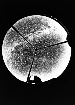 bizarredisco:  VI series: Yerkes Observatory, Sun, no date. Sunlight reflected off small interplanetary dust particles produces a faint glow in the sky which is termed Gegenschein Glass plate negative 