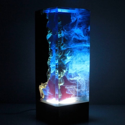 sosuperawesome:  Wood and Resin NightlightsWood All Good on EtsySee our #Etsy or #Nightlights tags 