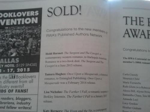 lisanicholasbooks: Look, it’s my first mention in print! And there’s only 79 days until 