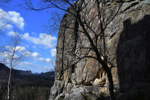 on-misty-mountains:‘Cowshed’, Saxon Switzerland, Germany | Kuhstall, Sächsische SchweizA picture can