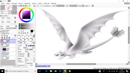 Shading In Progress For The Hypothetical Light Fury Design :)