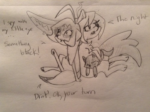 ponybalderdashery:  Isn’t insomnia fun! With vixenscratch  x3