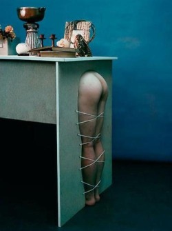 femsubdenial:  tasksforsubsandslaves:  mistersadister:     “You’re just a part of the furniture now”  The House Mouth liked her job well enough, but sometimes she sat at her desk and thought about this image and fantasized about being on display