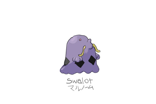 Drew Pokemon With My Left Hand, Swalot, Photoshop
