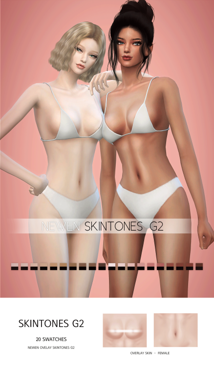 newen092: [Newen] Sims4 Newen Overlay Skintones G2 Skintones Skin detail category Femail20 Sw