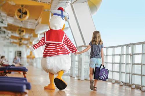 Even Disney Cruise Line feels your pain disembarking off one of their four ships. The caption on the