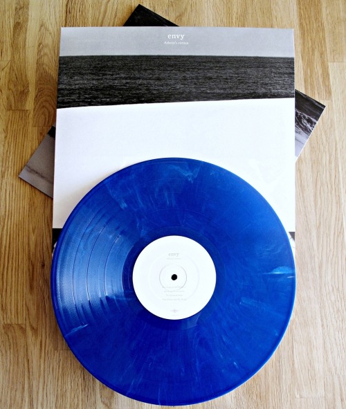 guldsevinyl: Envy - Atheist’s Cornea LPUS press /500 sky blue &amp; white marble vinyl || 