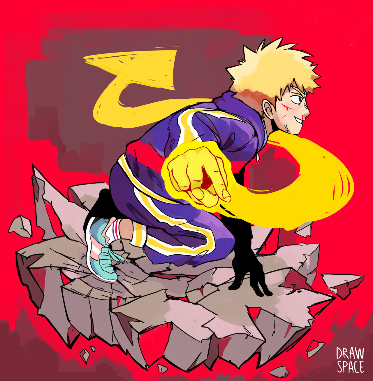 drawspace:  learning how to draw teru because that last episode made me stan him