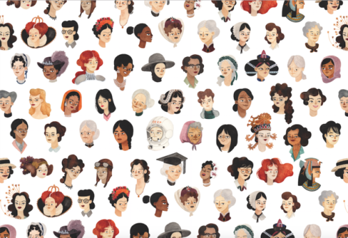 Women in History Pattern!Guess who they are, or find it out in the hashtags