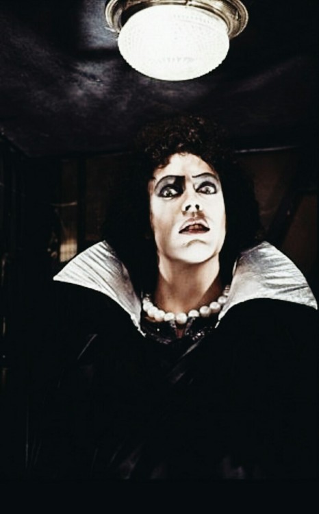 hellyeahhorrormovies:Tim Curry as Dr Frank n Furter in The Rocky Horror Picture Show, 1975.