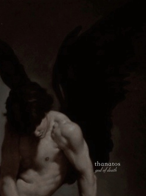 andromedes: mythology family ⤞ thanatos for @starcourts the greek god and personification of non-vio