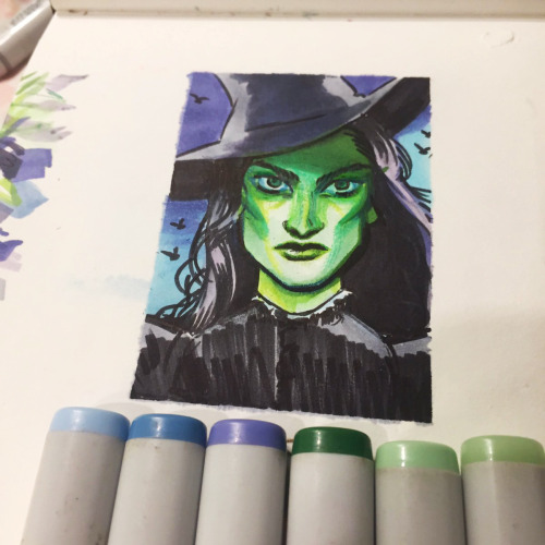 inktober #5 – i saw the wicked tour last night and had to do a little fanart of my girl!