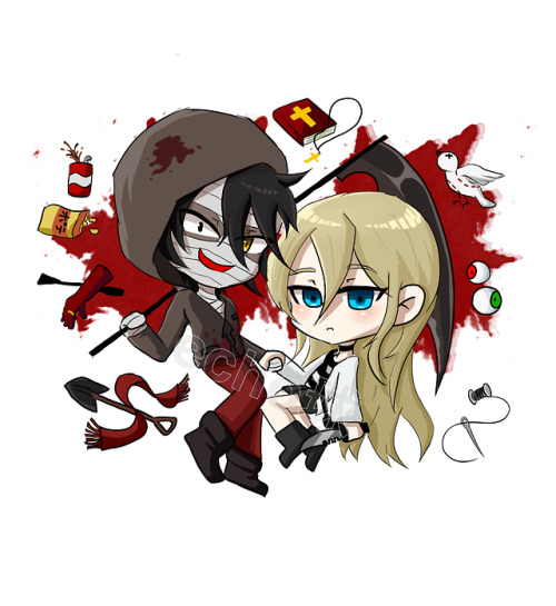 echokyuu - double-sided Angels of Death charm!AnimeNYC Table L4