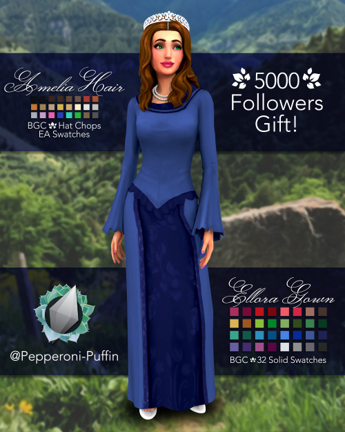 pepperoni-puffin: Amelia Hair &amp; Ellora Gown - 5k Followers Gift Set Hey guys! I recently hit