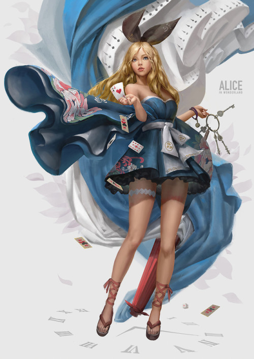 Alice In Wonderland (爱丽丝)  Fish man ( Yu Ing ) www.artstation.com/artwork/O6abJ