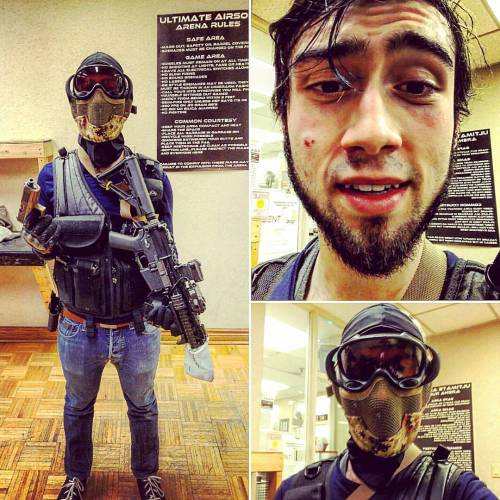Had an absolute blast playing #airsoft with my bro, Al aka. “Master chief,” who decked m