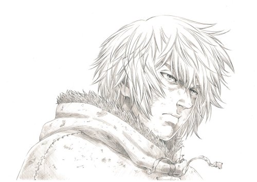 demifiendrsa:Vinland Saga TV anime episode 24 sketch by Takahiko Abiru.