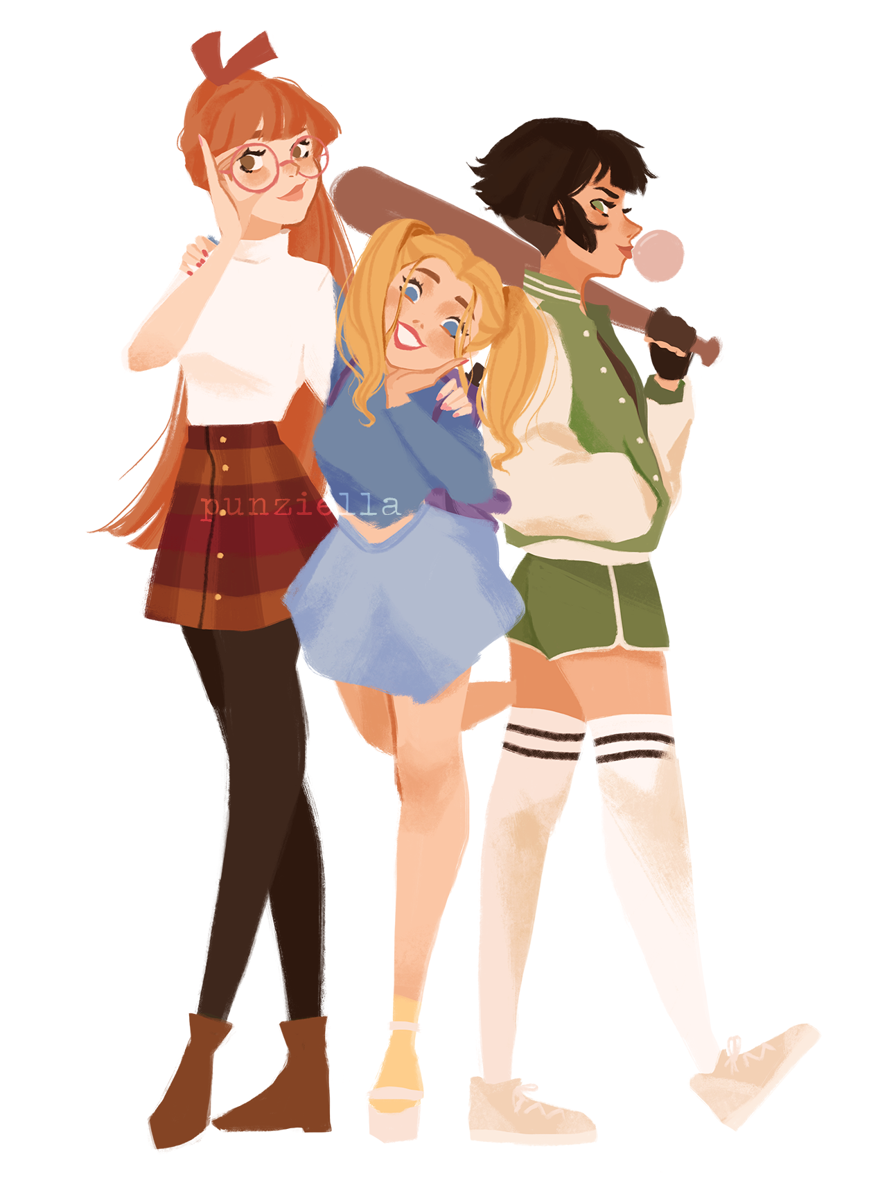 punziella:  ♡ sugar, spice, and everything nice ♡ Roller derby AU (ง'̀-‘́)งThe