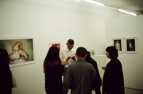Ren Hang photo show in NYC at Capricious Gallery 2012Ren is in the top photo RIP