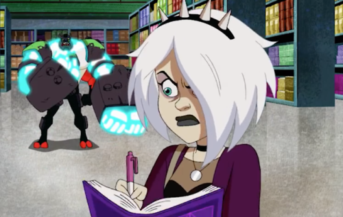 pan-pizza:This pastel goth Spellcaster chick in Ben 10 brings sketches to life. I’m suing  this is Charmcaster?…..meh….