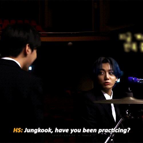 Jungkook Playing The Drums To Dynamite (cr.namuspromised)