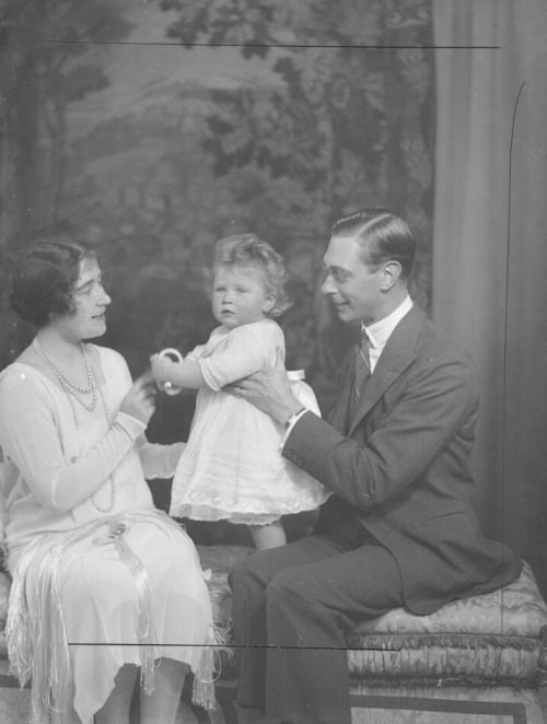  The Duke and Duchess of York with their daughter Princess Elizabeth, June 1927Royal Collection Trus