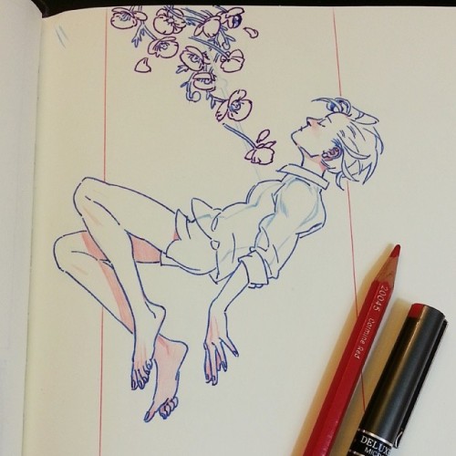 collarpoints:An illustration that didn’t make it into my minicomic but I want to finish it anyway