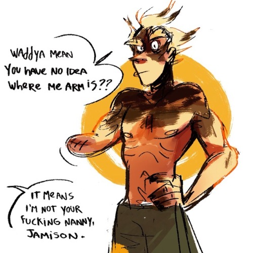 hannathenarc:i love the idea of junkrat being absolutely careless with his limbs