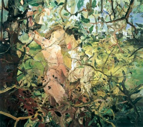 Teenage Wildlife   -    Cecily Brown , 2003.British, b. 1969- Oil on linen, :203 x 229 cm.    79.9 x