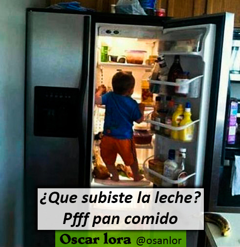 risasinmas:  Con que subiste la leche…