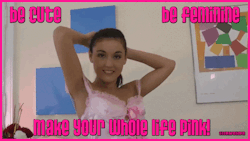 ppsperv:  sissypinkfashionfun:  So I guess I finally know how to make captions! http://sissypinkfashionfun.tumblr.com/  ❤Pretty Pink Sissy❤