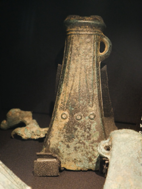 Viking and Bronze Age artefacts and reconstructions at the Barrow Dock Museum, Cumbria, 5.11.16.