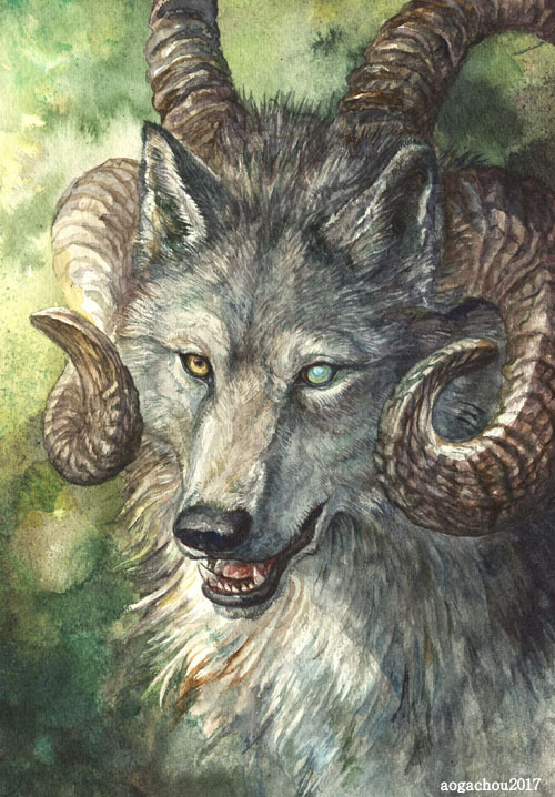 horned wolf
