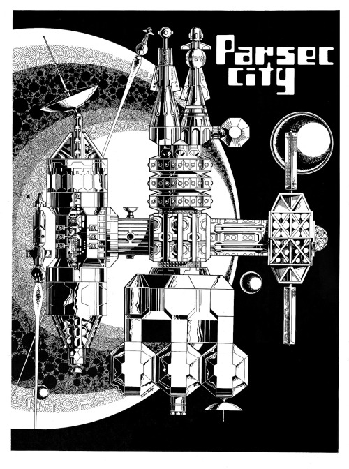 73chn01r:Experience + Parsec Cityby Mike Hinge (August 9th, 1931 - August 2003)