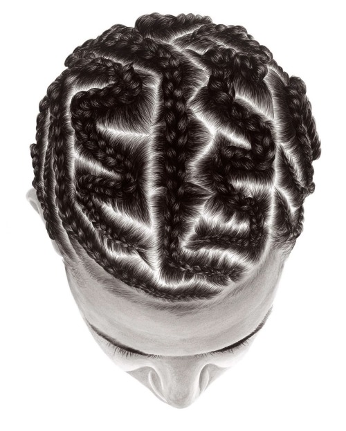 Hyperrealistic Braided Hair Paintings By So Yoon Lym